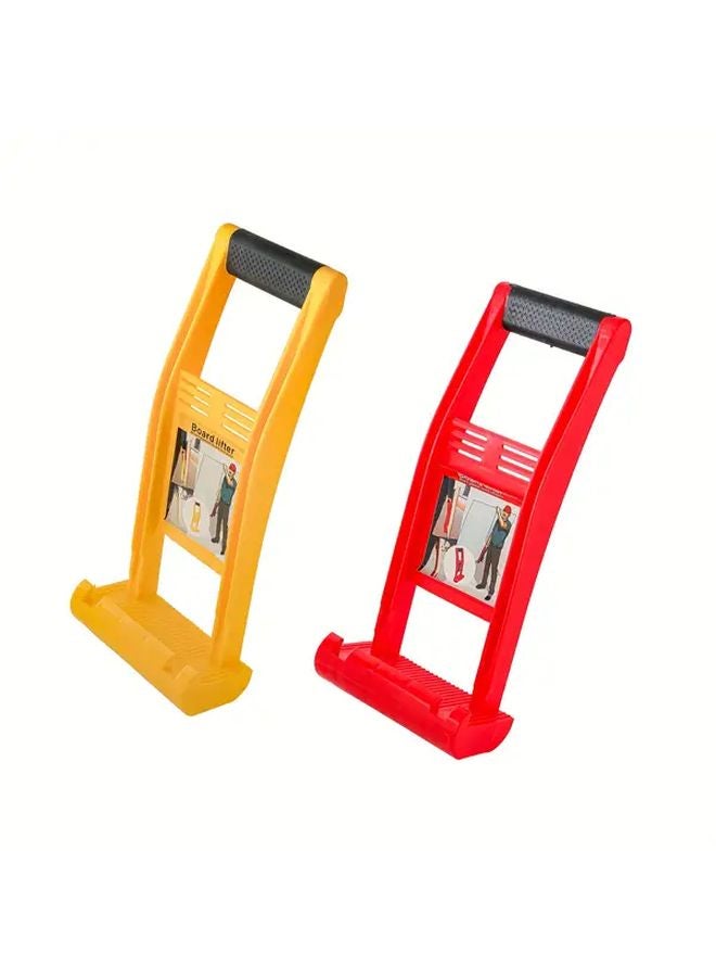 Yellow Heavy Duty Panel Lift Tool Ergonomic Grip for Drywall Plywood Construction Use - Image 4