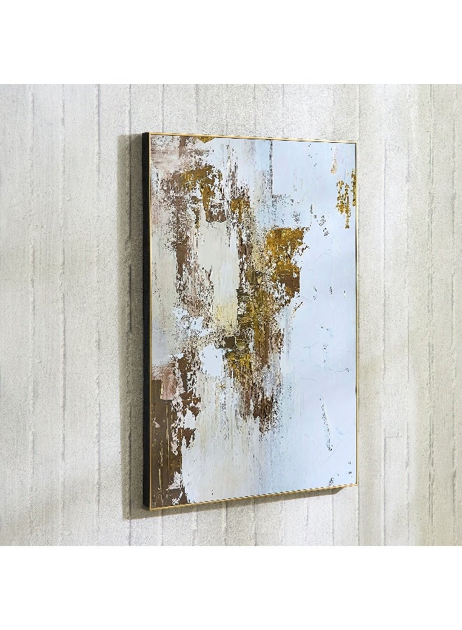 Home Box صورة تجريدية من الرمل مؤطرة - 50x70 سم - Image 1