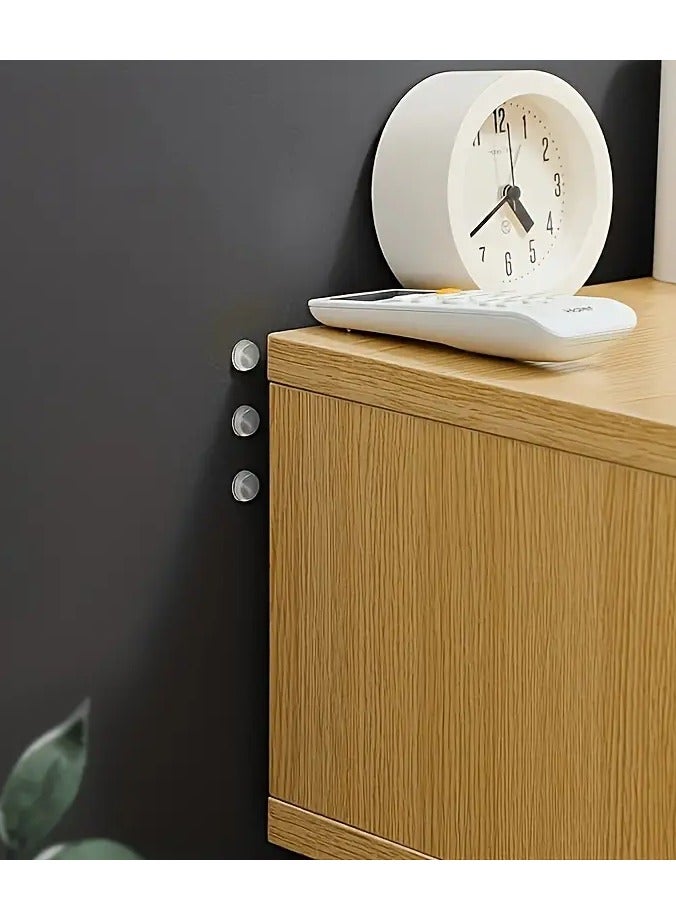 Goolsky 100 قطعة من واقيات أبواب الخزائن السيليكون - لاصق قوي، وسادات تخفيف الضوضاء للأثاث، ملصقات شفافة مضادة للاصطدام للاستخدام المنزلي - Image 3