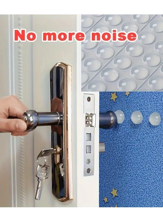 Goolsky 100 قطعة من واقيات أبواب الخزائن السيليكون - لاصق قوي، وسادات تخفيف الضوضاء للأثاث، ملصقات شفافة مضادة للاصطدام للاستخدام المنزلي - Image 5