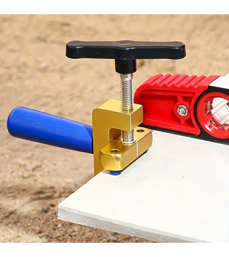 Dual Purpose Manual Cutter For Glass And Ceramic Tiles Golden 1pc Professional Tool With Diamond Blade Comfortable Grip Safety Lock And Extra Blades Precision Cutter For Various Materials Ideal For Tiling Tasks - Image 4