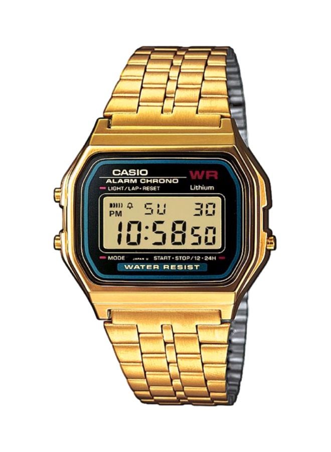 CASIO Men Water Resistant Digital Watch A159WG-1 - Image 1