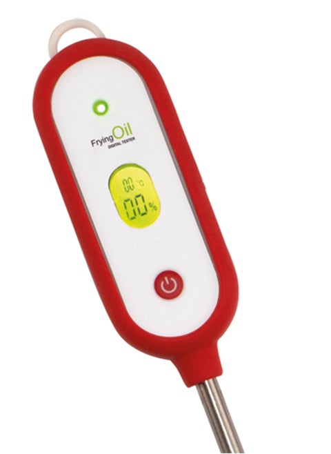 Digital Thermometer for Cooking Oil in Fryers - Frying Oil Tester - Oil Thermometer for Temperature and Total Polar Material Measurement in Deep Fryers