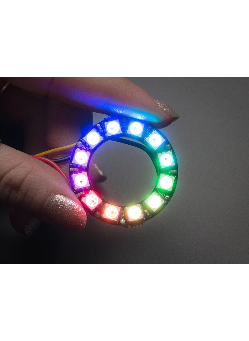 Adafruit NeoPixel Ring - 12 x WS2812 5050 RGB LED with Integrated Drivers  - Image 1