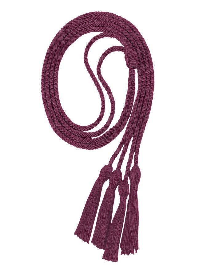 UIALECG Double Graduation Honor Cords, 68" Long,Maroon - Image 1