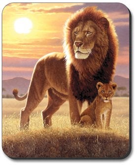 Art Plates Lion and Cub Mouse Pad - Image 5