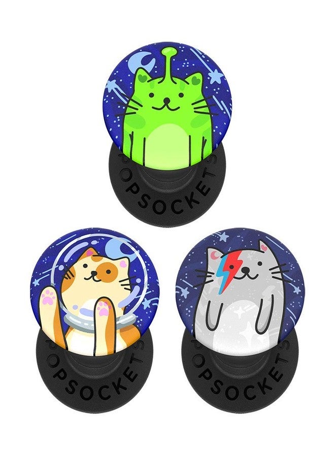 PopSockets PopMinis: Mini Grips for Phones & Tablets (3 Pack) - Cosmo Cats - Image 1