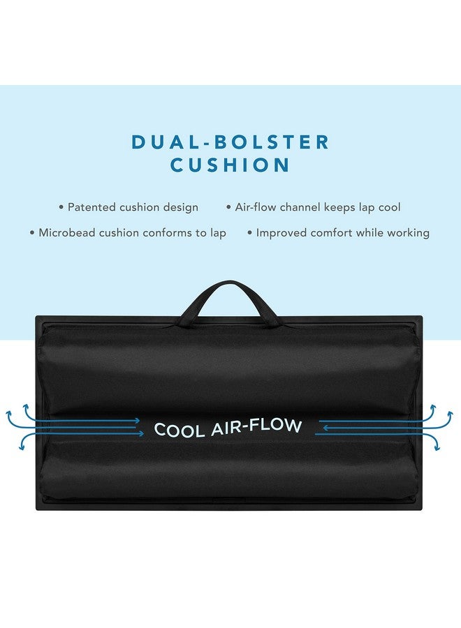 LAPGEAR Ergo Pro Lap Desk with 20 Adjustable Angles, Mouse Pad, and Phone Holder - Black - Fits up to 15.6 Inch Laptops and Most Tablets - Style No. 49408 - Image 5