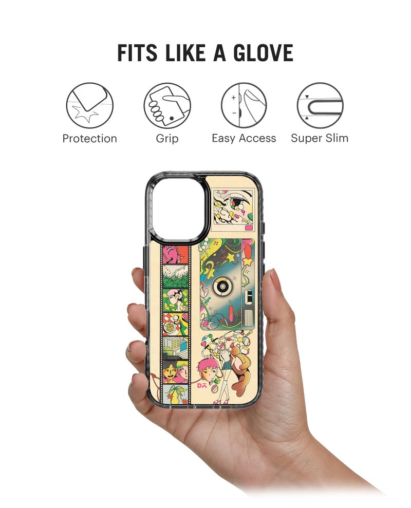 DailyObjects Technicolour Stride 2.0 Magnetic Case Cover Compatible with iPhone 16 | Wireless Charging Slim Back Cover | 2 Layer Edge Protection & Shockproof - Image 2