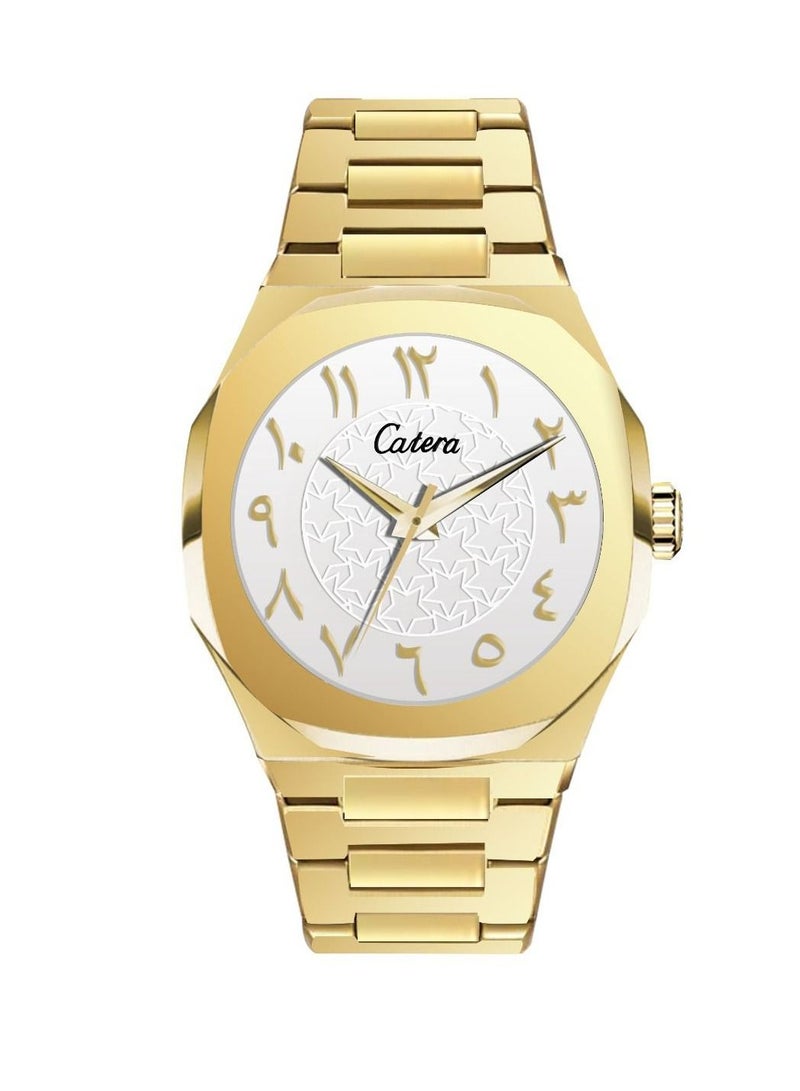 كاترك ساعة يد كوارتز مقاومة للماء بعقارب للرجال