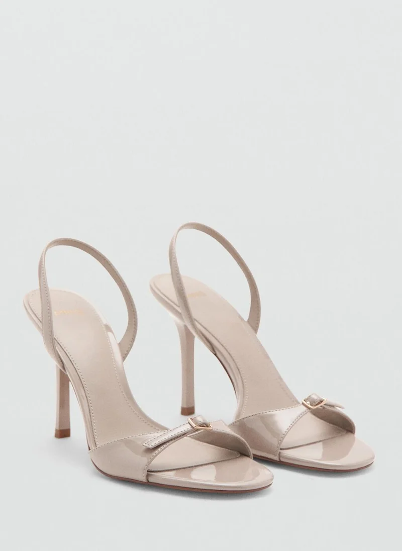 Mango High-Heeled Sandals With Buckle Straps