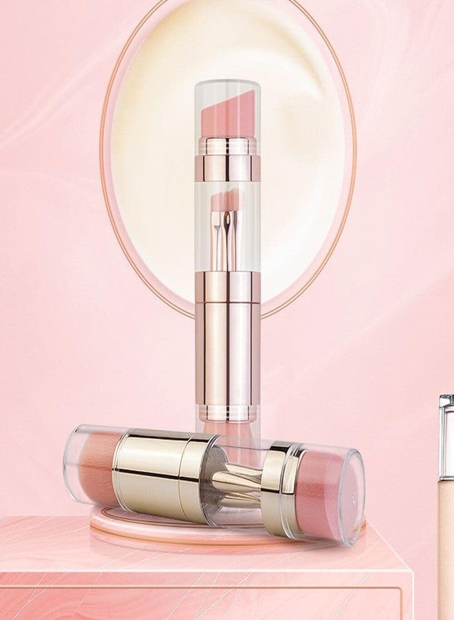 Heyol 5 in 1 Multifunctional Makeup Brush, Travel Portable Mini Cosmetic Make Up Brush, Includes Foundation Brush, Face Brush, Lip Brush, Eyeshadow Brush and Eyebrow Brush. - Image 3