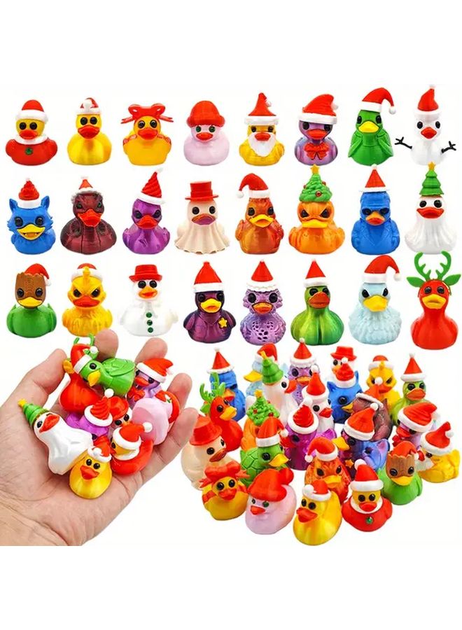 24Pcs Multi Item Party Favors Pack Christmas Duck Gifts For Home Decor - Image 1