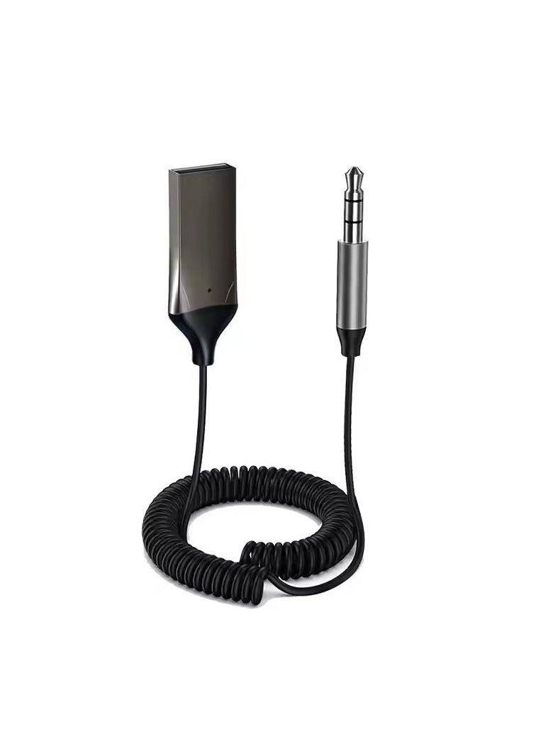 AUX - U3 Bluetooth 5.0 AUX Receiver – Hands-Free Car Kit with Built-in Microphone, USB-Powered, 3.5mm Audio Adapter for Car & Home - Image 1
