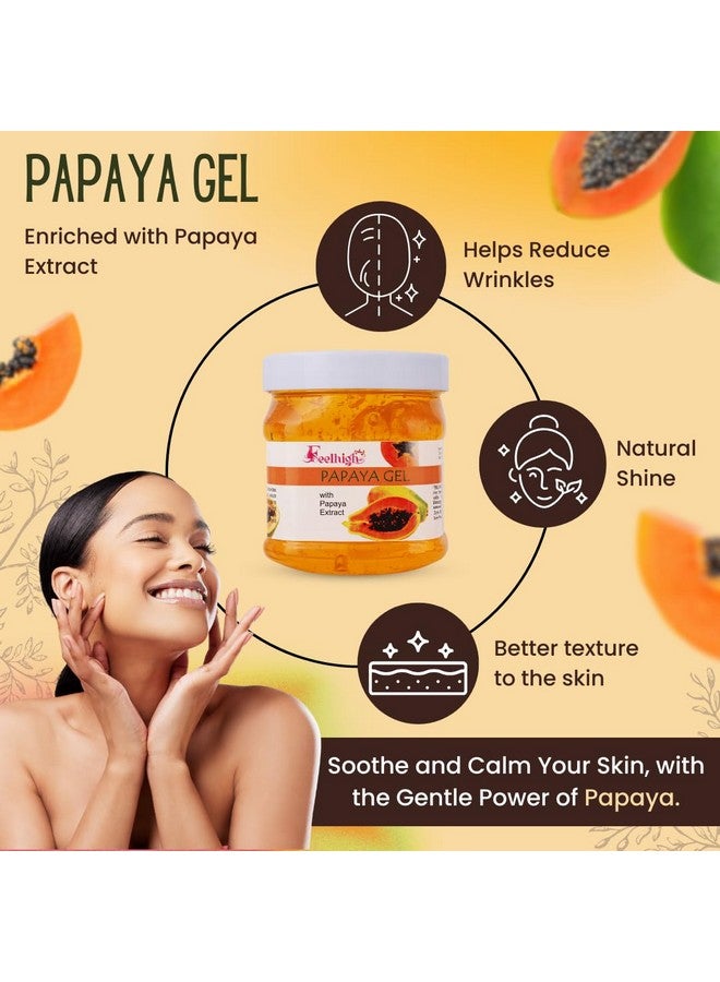 FEELHIGH Papaya Gel And Fruit Enzyme Gel Combo 500ml Each Natural Skincare for Nourished and Glowing Skin - Image 2