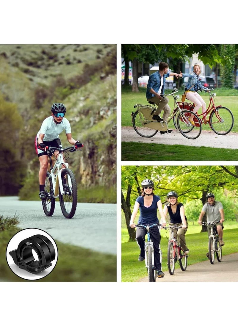 Sweet seven Double Aluminum Bicycle Bell with Loud Bicycle Bell by Clear Sound for 21mm-22mm Handlebars on Mountain Bikes and Road Bikes for Adults and Children  - Image 3