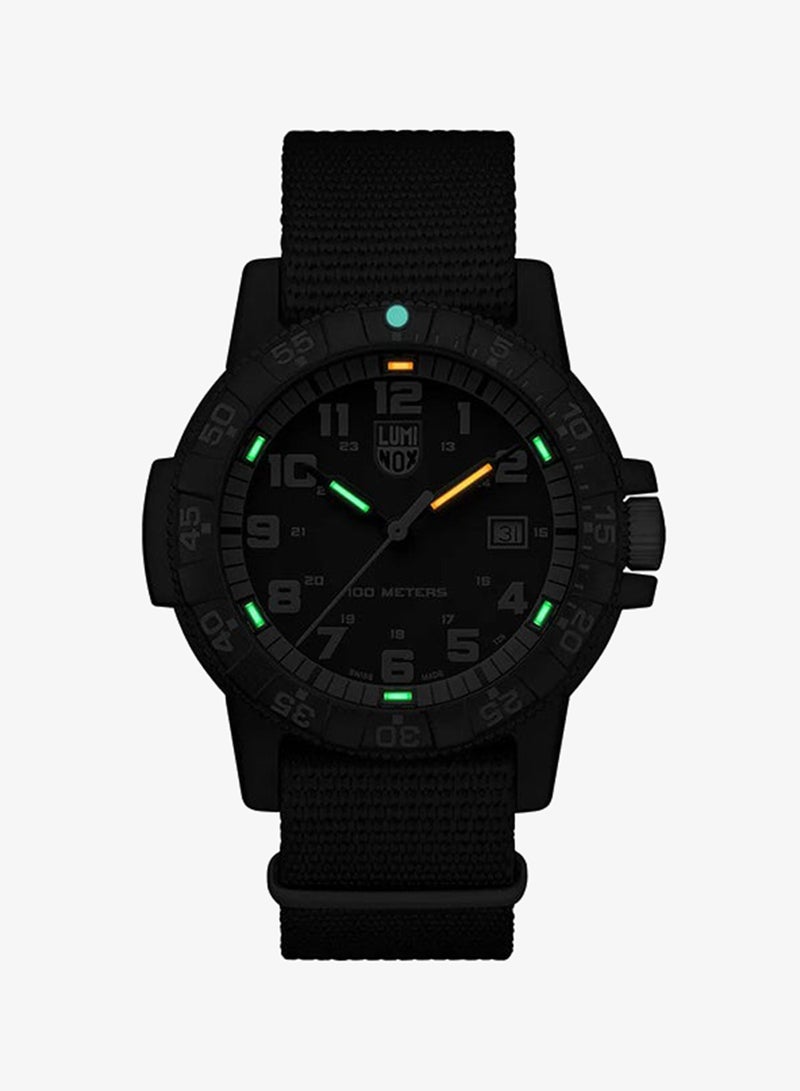 Luminox Men's Analog Round Shape Nylon Wrist Watch XS.0333 - 44 Mm - Image 2