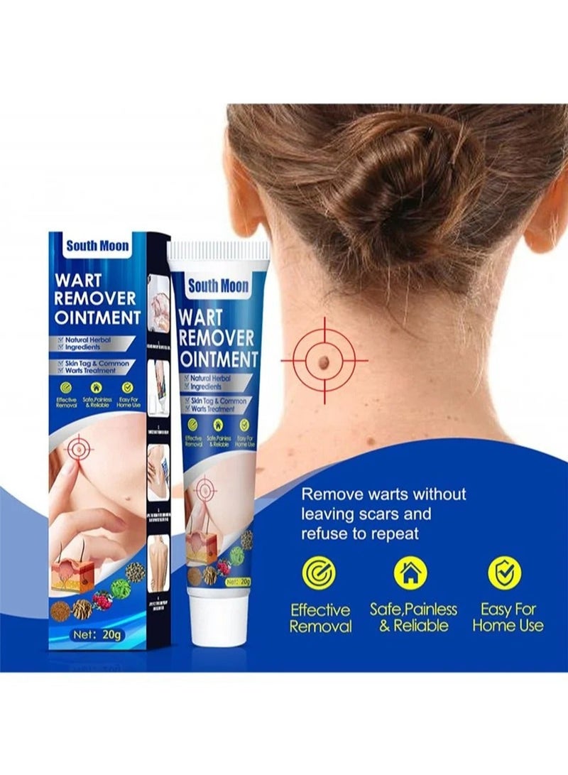 SOUTH MOON مرهم إزالة الثآليل، كريم إزالة الثآليل المحمول اللطيف والآمن مع مستخلصات طبيعية لجميع أنواع البشرة - Image 2