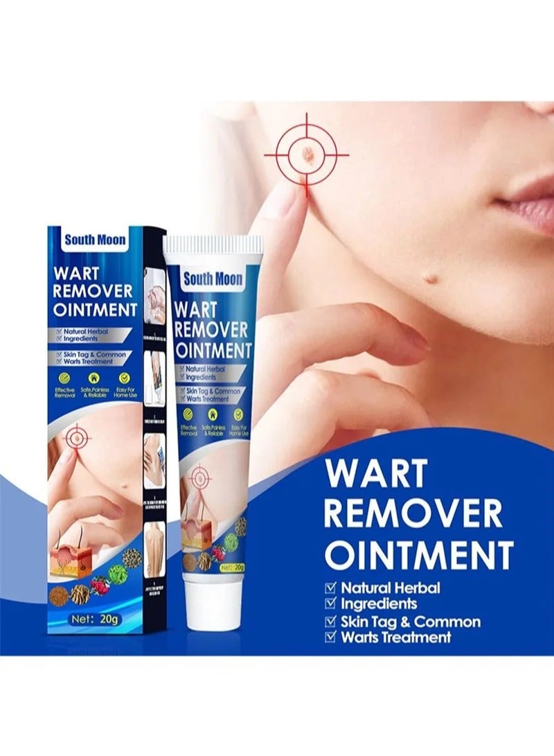 SOUTH MOON مرهم إزالة الثآليل، كريم إزالة الثآليل المحمول اللطيف والآمن مع مستخلصات طبيعية لجميع أنواع البشرة - Image 1