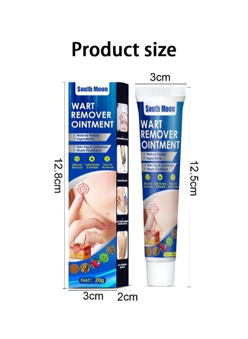 SOUTH MOON مرهم إزالة الثآليل، كريم إزالة الثآليل المحمول اللطيف والآمن مع مستخلصات طبيعية لجميع أنواع البشرة - Image 3