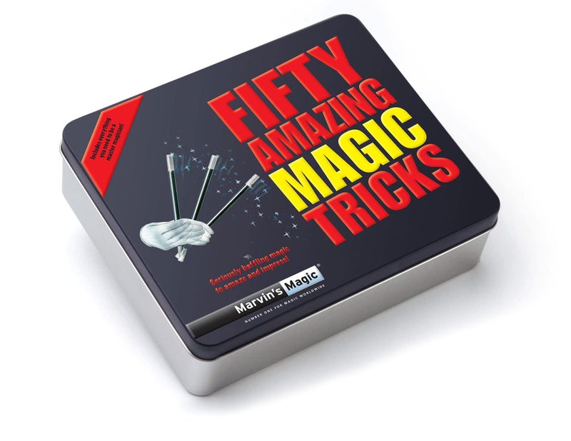 Marvin's Magic - Fifty Amazing Magic Tricks | Amazing Magic Tricks for Kids in Gift Tin | Includes Classic Card and Coin Tricks, Mind Reading, Levitation + More - Image 2