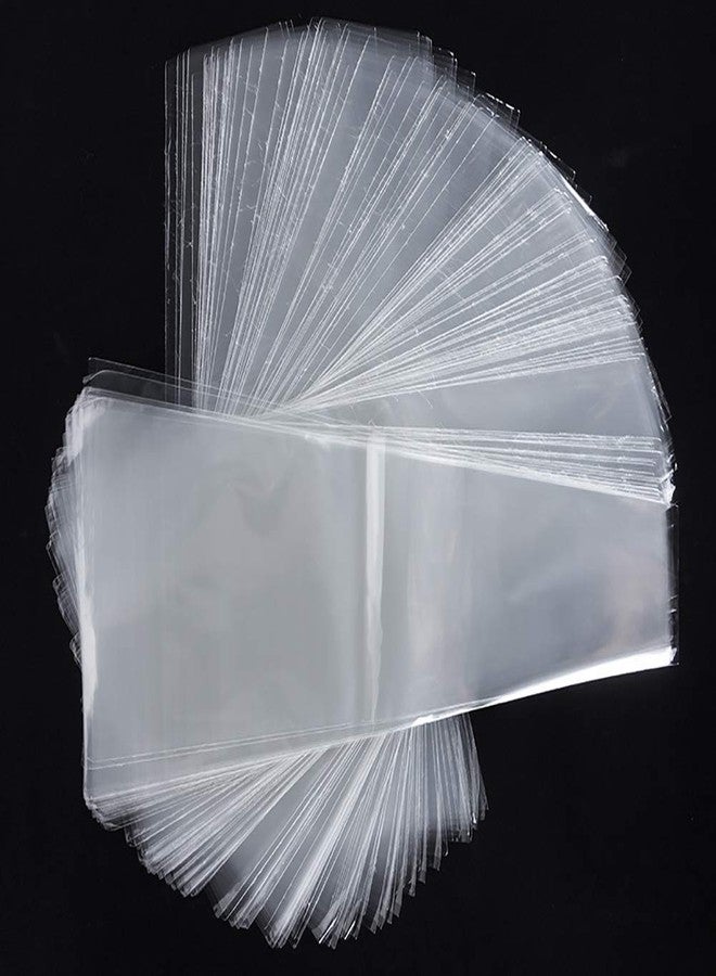 ccHuDE 200 Pcs Clear Plastic Flower Bouquet Bag Sleeve Transparent Cellophane Bags Rose Packaging Bags for Valentine's Day - Image 1
