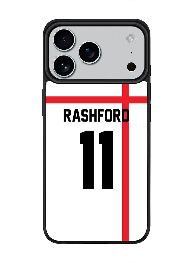 Stylizedd iPhone 17 Pro Max Case, [Compatible with MagSafe] Slim Magnetic cover Phone Case iPhone 17 Pro Max -Football - England,  Rashford - Image 1