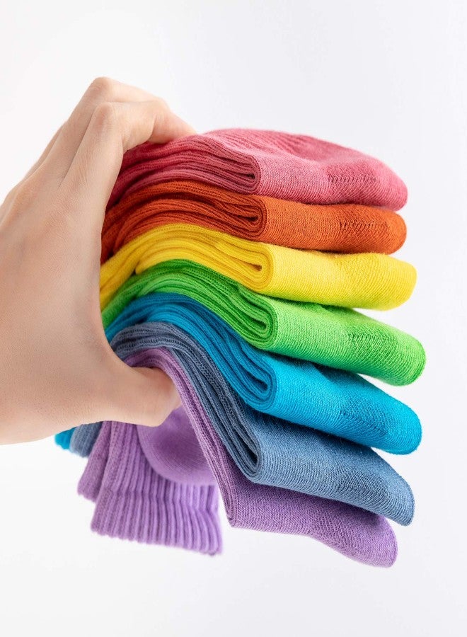 MINI PANDA Girls Socks - 9 Pairs (9 Colors, 6-8 Years) - Image 5