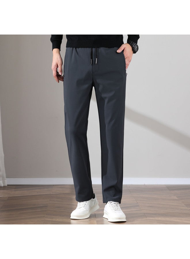 Fapai Spring/autumn Thick Style Light Business Men's Casual Pants Elastic Waistband Trousers Men - Image 5