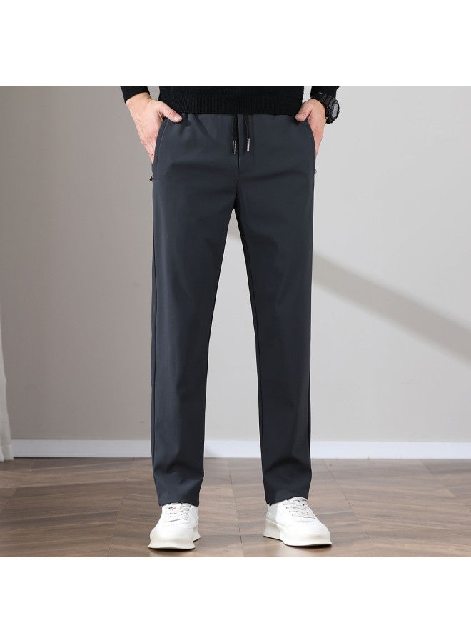 Fapai Spring/autumn Thick Style Light Business Men's Casual Pants Elastic Waistband Trousers Men - Image 4