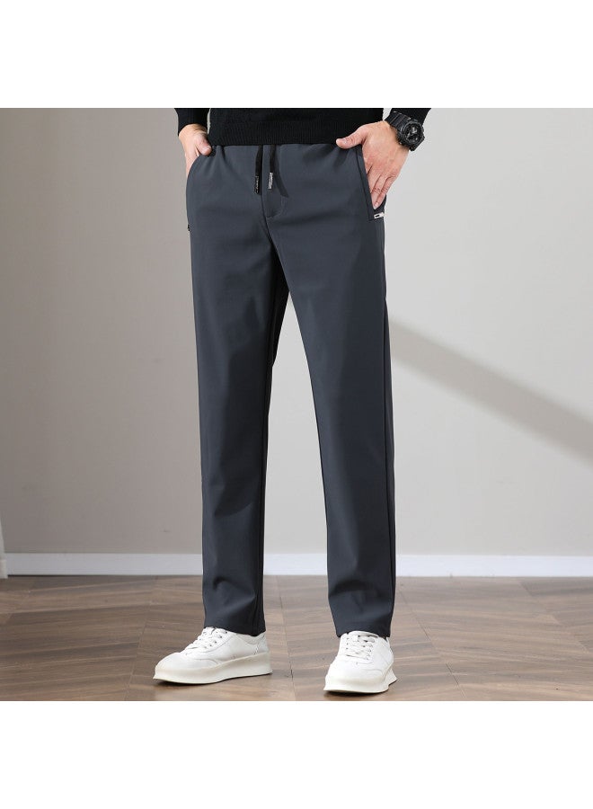 Fapai Spring/autumn Thick Style Light Business Men's Casual Pants Elastic Waistband Trousers Men - Image 3