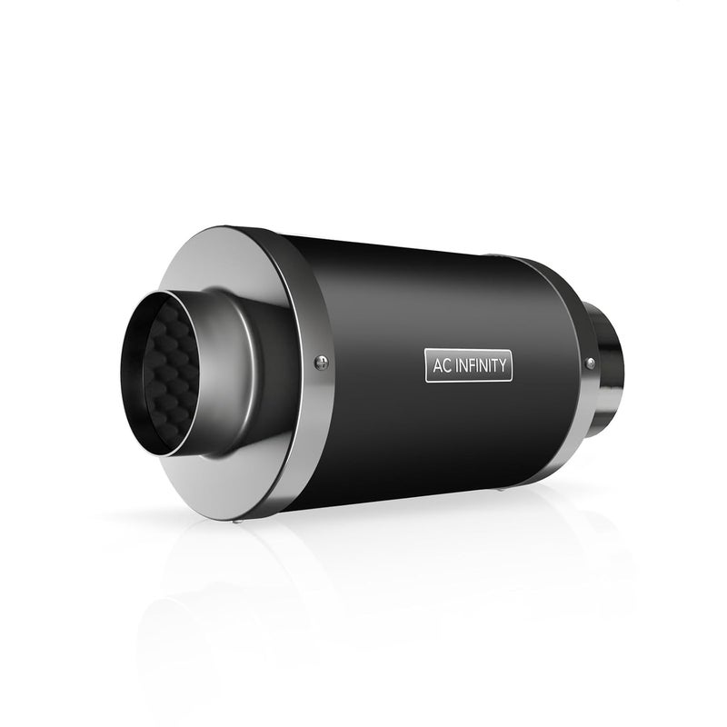 AC Infinity Inline Duct Fan Silencer, 4" Noise Reduction Muffler Blower Silencer for Indoor Hydroponics Grow Tent Ventilation Systems - Image 1