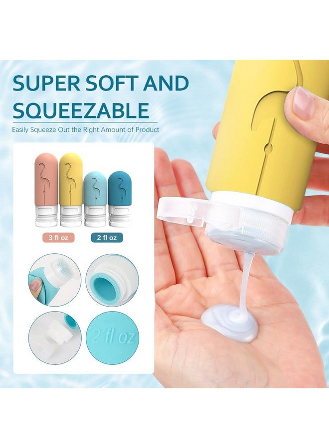 MAYCREATE® Silicone Travel Bottles Set of 16pcs, Travel Bottle Kit for Toiletries, Leak Proof Soft Squeeze Toiletry Bottle, Refiil Travel Kit Bottles Travel Containers for Shampoo, Lotion & Body Wash - Image 4