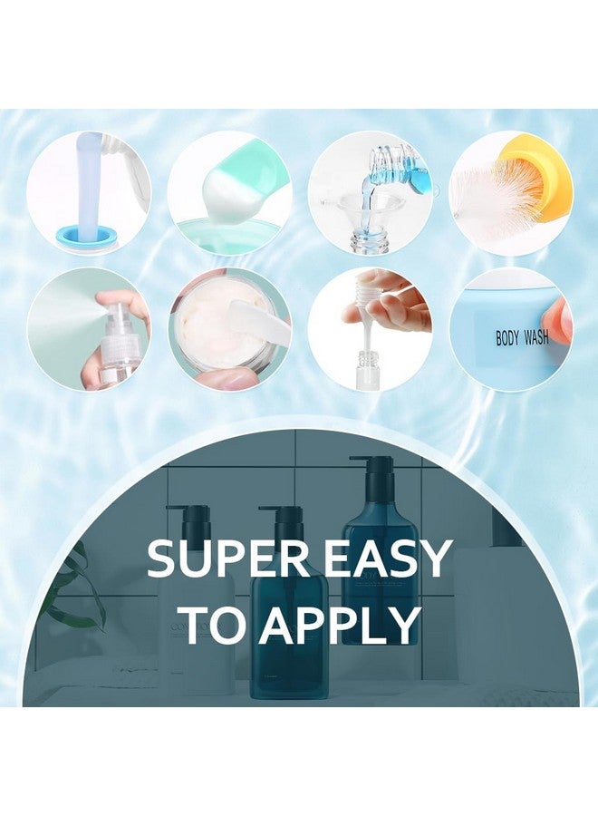 MAYCREATE® Silicone Travel Bottles Set of 16pcs, Travel Bottle Kit for Toiletries, Leak Proof Soft Squeeze Toiletry Bottle, Refiil Travel Kit Bottles Travel Containers for Shampoo, Lotion & Body Wash - Image 3