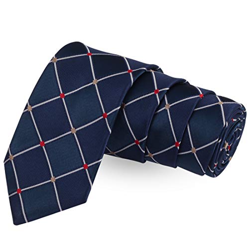 Peluche Alluring Checks Necktie For Men - Image 1