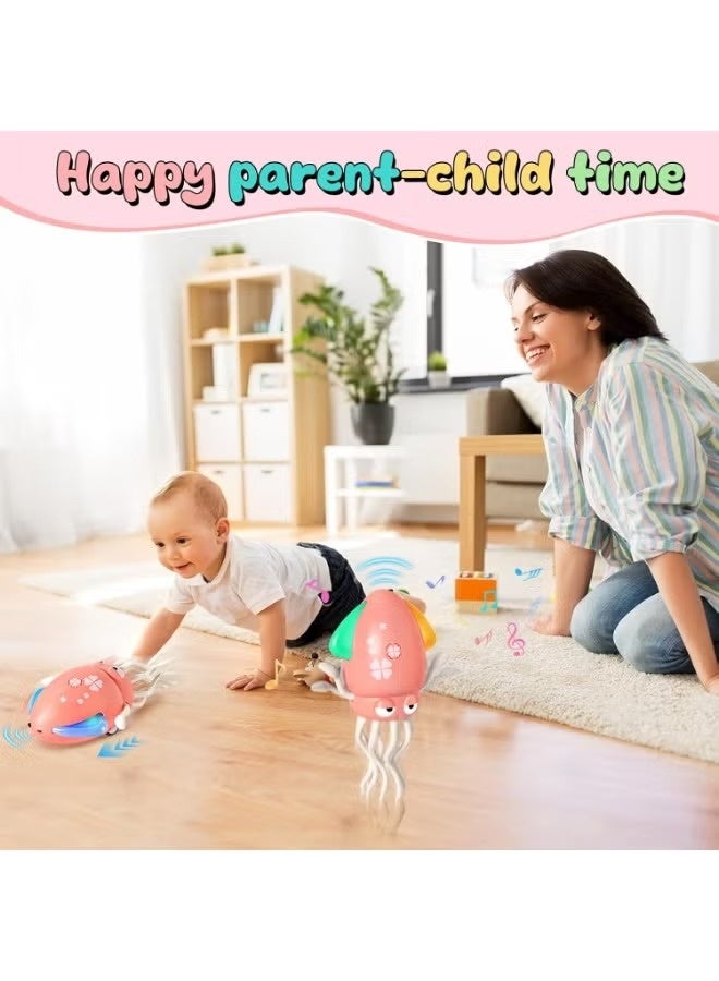 Dancing Octopus Baby Toy - Electric Crawling Belly Toy with USB Rechargeable Magic Dance and Music Squid, Perfect Birthday Gift for Toddlers and Young Children (Boys & Girls)  - Image 3