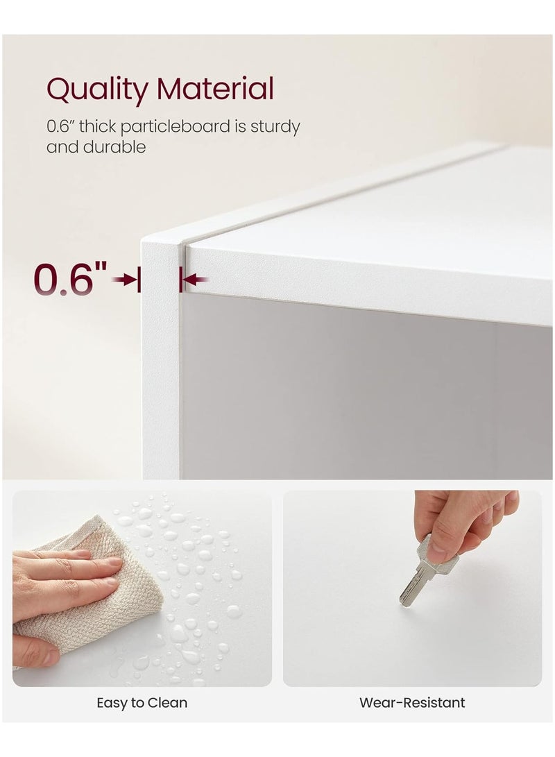 تشولوفز 6 أرفف الكتب وأغطية الكتب ، أرفف تخزين عرضية ، يبلغ طولها 180 سم للأثاث منزل الديكور المنزلي للمكتب المنزلي ، وغرفة المعيشة ، وغرفة النوم ، ووحدة ، - Image 5