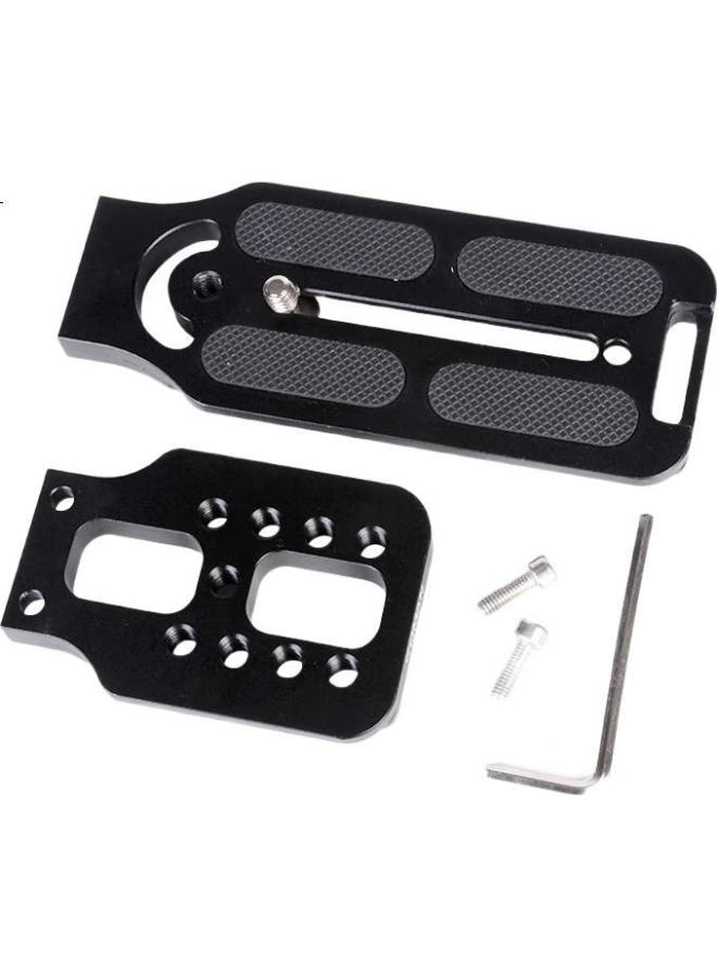 COMAN L-Shaped Vertical Shooting Board, Quick-Release Plate, Universal For Dji Stabilizers, Like A Shadow Rs2, Zhiyun Vbs, Hydraulic Gimbal, Quick-Release Plate For Camera Tripods, Photography And Videography, Vertical Shooting Board Lbm120 - Image 1