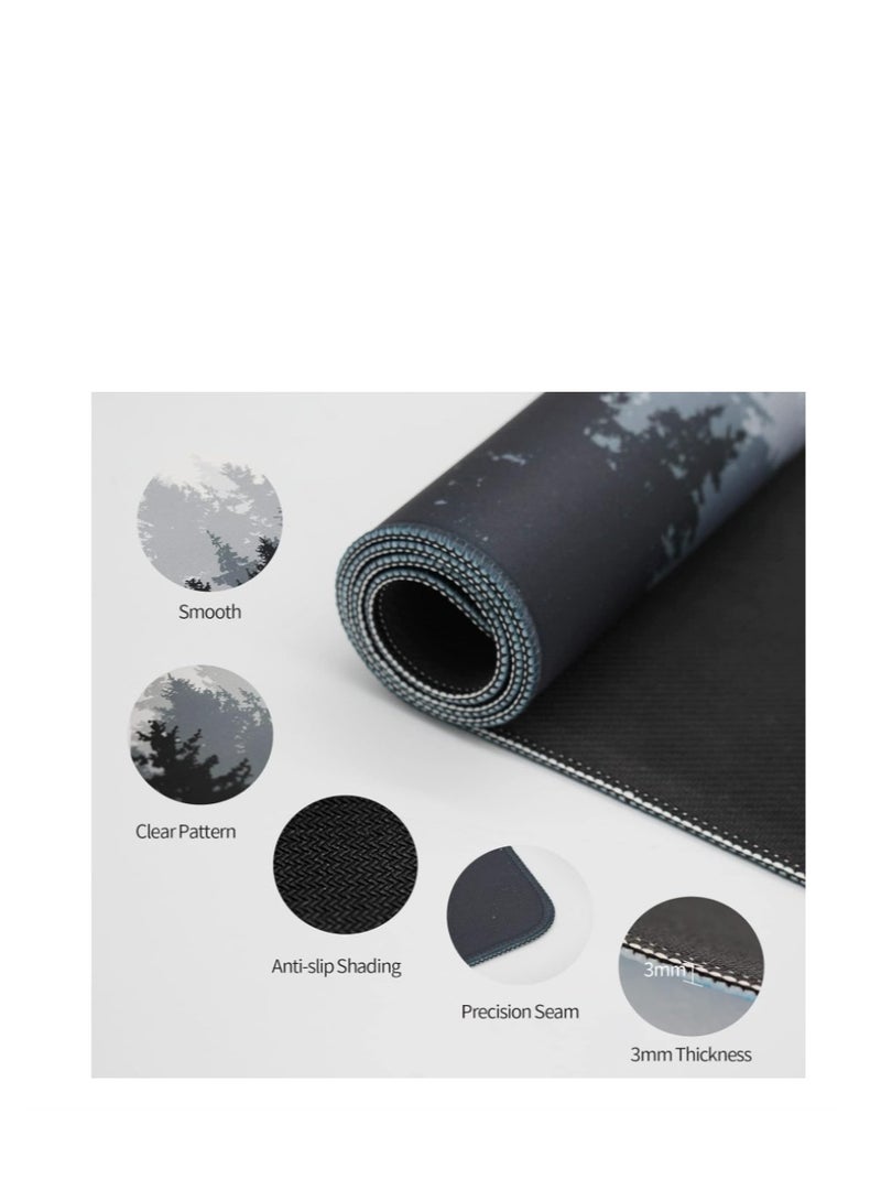 Y&D Large Mouse Pad Extended Gaming Mouse Pad Non-Slip Rubber Base Mouse pad Office Desk Mat Smooth Cloth Surface Keyboard Mouse Pads for Computers 800 X300 X 3mm - Image 3