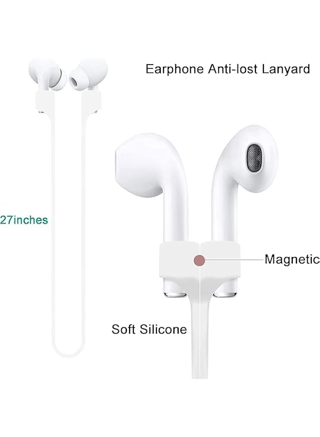 Green Tiger Magnetic Anti-Loss Lanyard for AirPods Headphones, Colorful Soft Silicone Sport Band, Neck Anti-Loss Necklace - Image 5