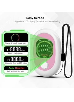 Excefore EMF Meter, Rechargeable Portable Digital Electromagnetic Field Radiation Detector, Hand-held Digital LCD EMF Detector, Great Tester for Home EMF Inspections, Office, Outdoor and Ghost Hunting  - Image 2