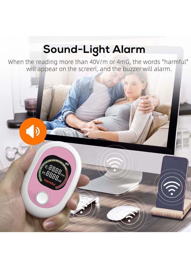 Excefore EMF Meter, Rechargeable Portable Digital Electromagnetic Field Radiation Detector, Hand-held Digital LCD EMF Detector, Great Tester for Home EMF Inspections, Office, Outdoor and Ghost Hunting  - Image 3