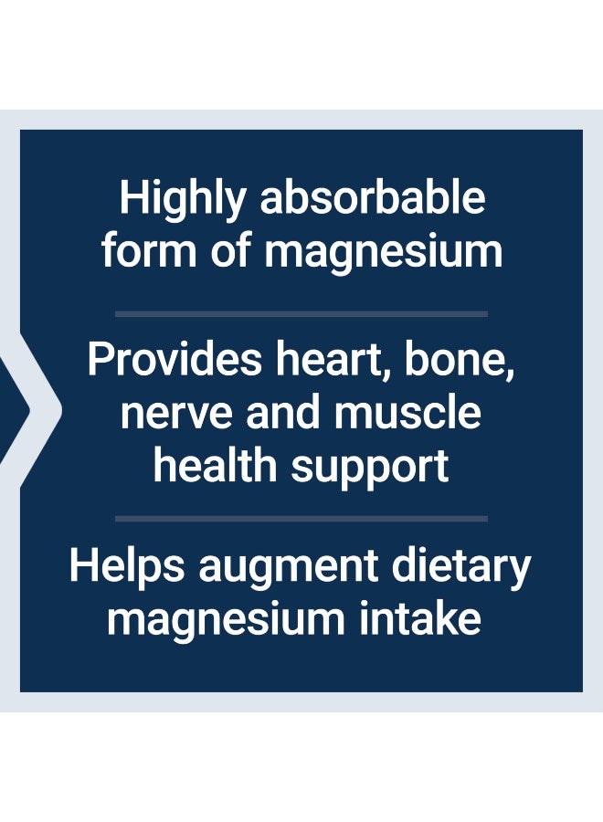 Life Extension Magnesium Glycinate, Heart Health, Bone Health, Nerve and Muscle Support, Highly absorbable, Gluten-Free, Non-GMO, Vegetarian, 90 Capsules - Image 4