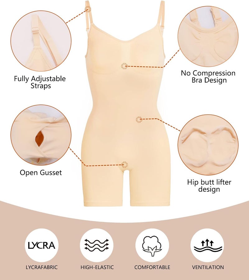 Generic Women's Shapewear Bodysuit - Tummy Control, Seamless Sculpting - Image 5