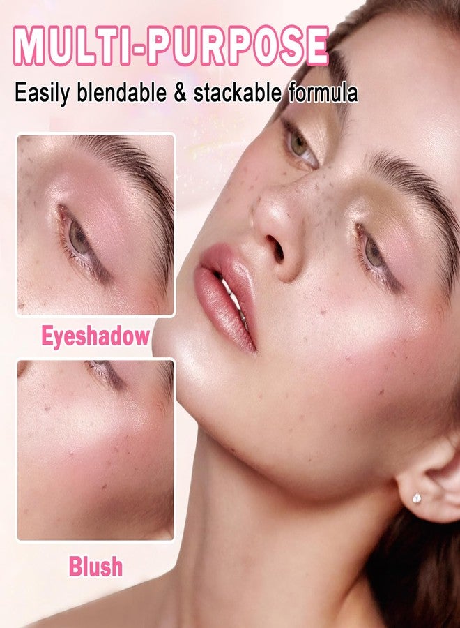 QIUFSSE Glitter Eyeshadow Champagne Glow Single Eyeshadow,Ultra Fine Shimmer Eyeshadow Lightweight Sparkling Blendable Formula,Daily Multiuse Glossy Eyes Makeup (09 Moonstone) - Image 5