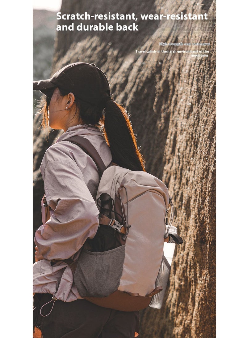 Hiking backpack waterproof wear-resistant mountaineering bag large capacity leisure travel bag lightweight outdoor backpack - Image 2