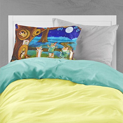 Caroline's Treasures 7415PILLOWCASE Corgi Robin Hood Fabric Standard Pillowcase Lightweight Super Soft Easy Care Decorative Artwork Pillowcase, Standard - Image 2