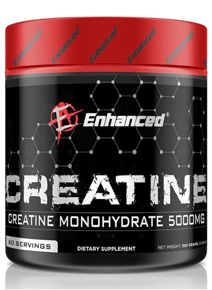 Enhanced Creatine Monohydrate 300g 60 Servings Unflavored  - Image 1