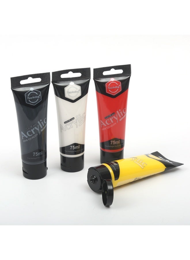 Keep Smiling keepSmiling Premium Acrylic Paint Set With 6 Essential Colors Multicolour 75ml A-875-6 - Image 4