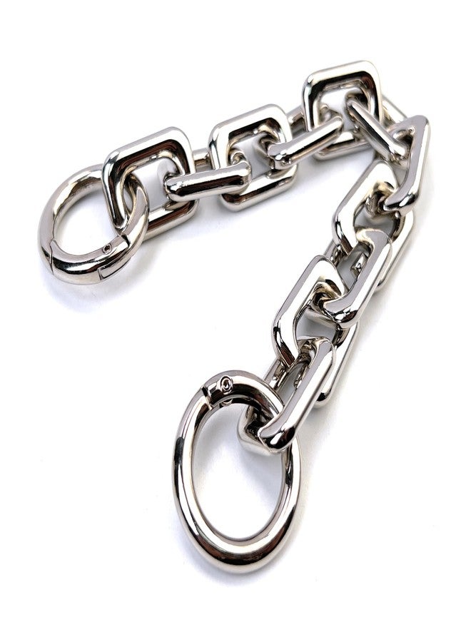 VersaKits Heavy Chunky Link Chain Strap Purse Handbag Top Handle Shoulder Straps Accessories Decoration Chain Strap Extender Charms Replacement(8.26'' Silver) - Image 1